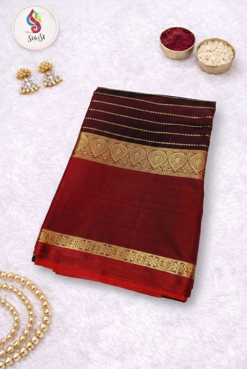 Coffee colour trending saree