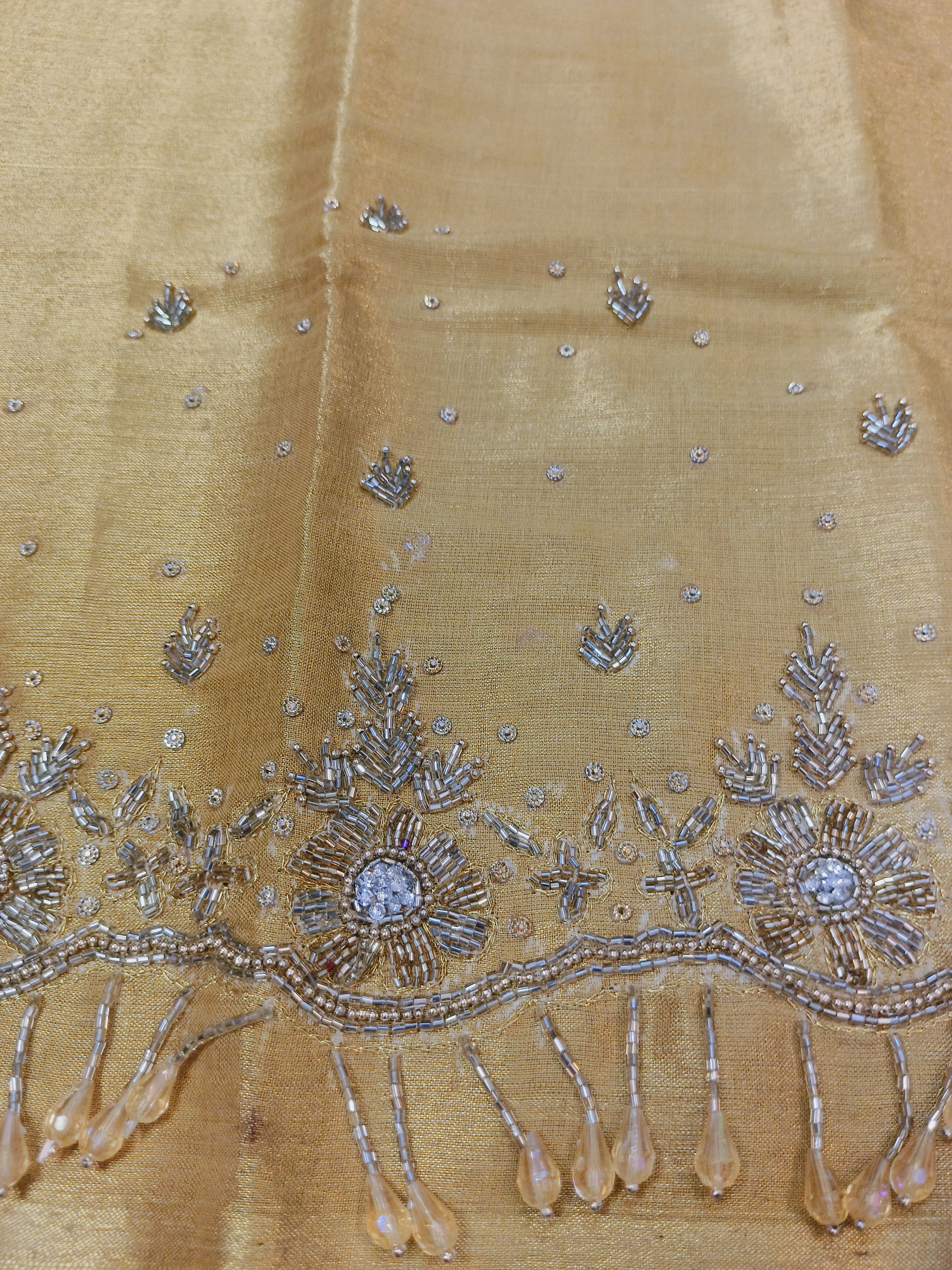 Elegant Gold Maggam Blouse