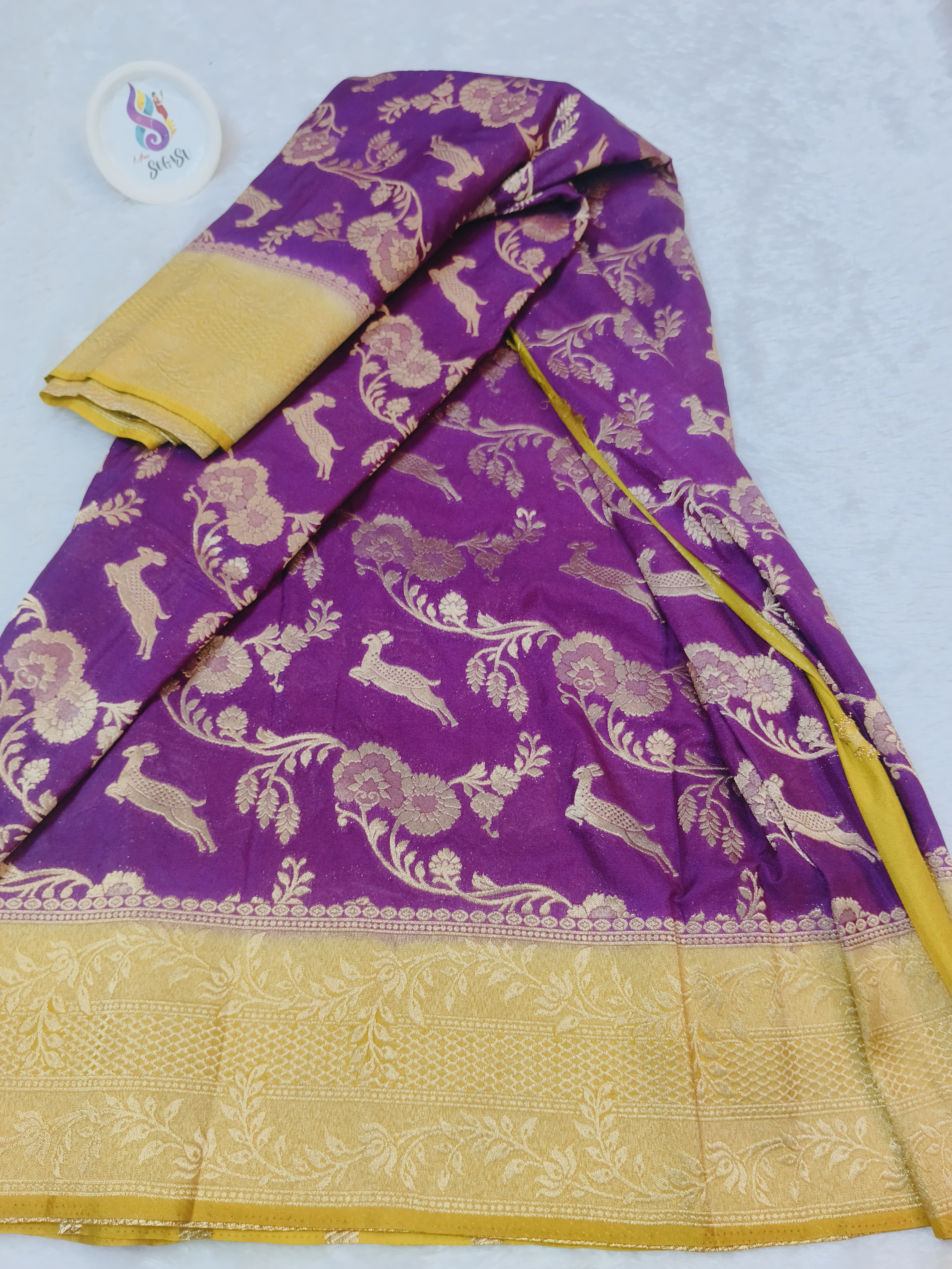 Magenta Premium Banaras saree