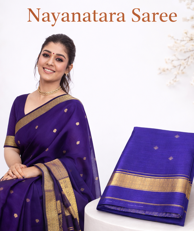 Nayanthara Kalyani Cotton Saree