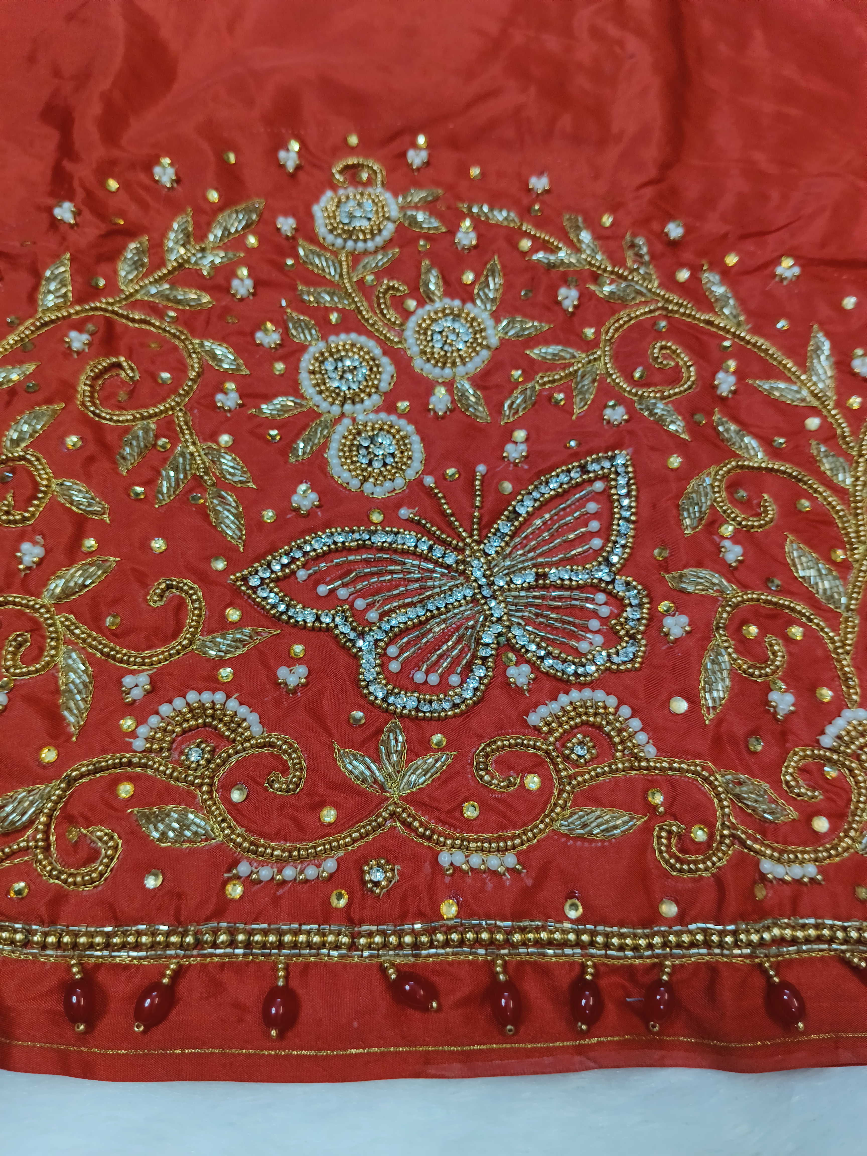 Orange Butterfly Blouse