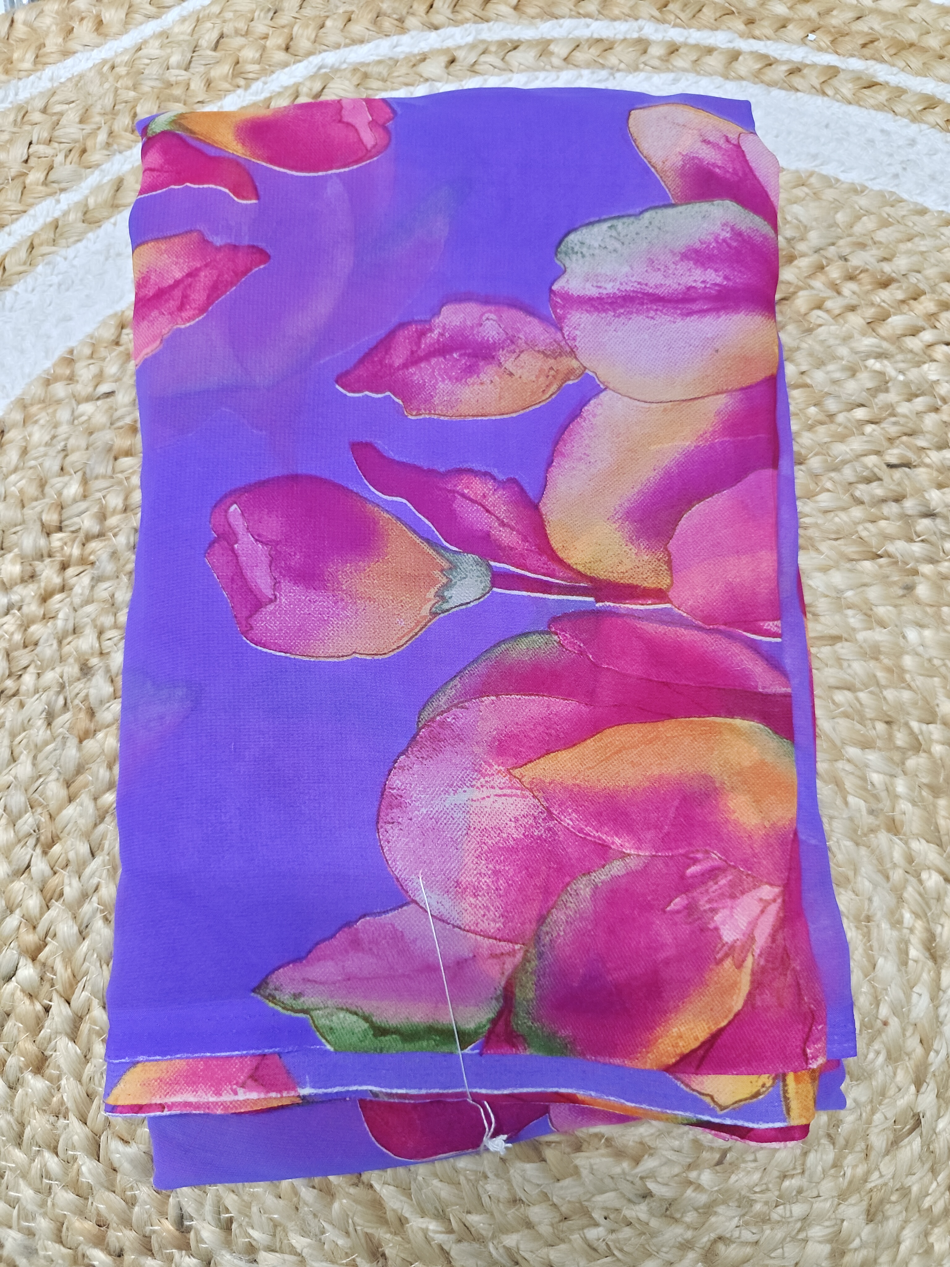 Purple Bloom Junnu Mukka Saree