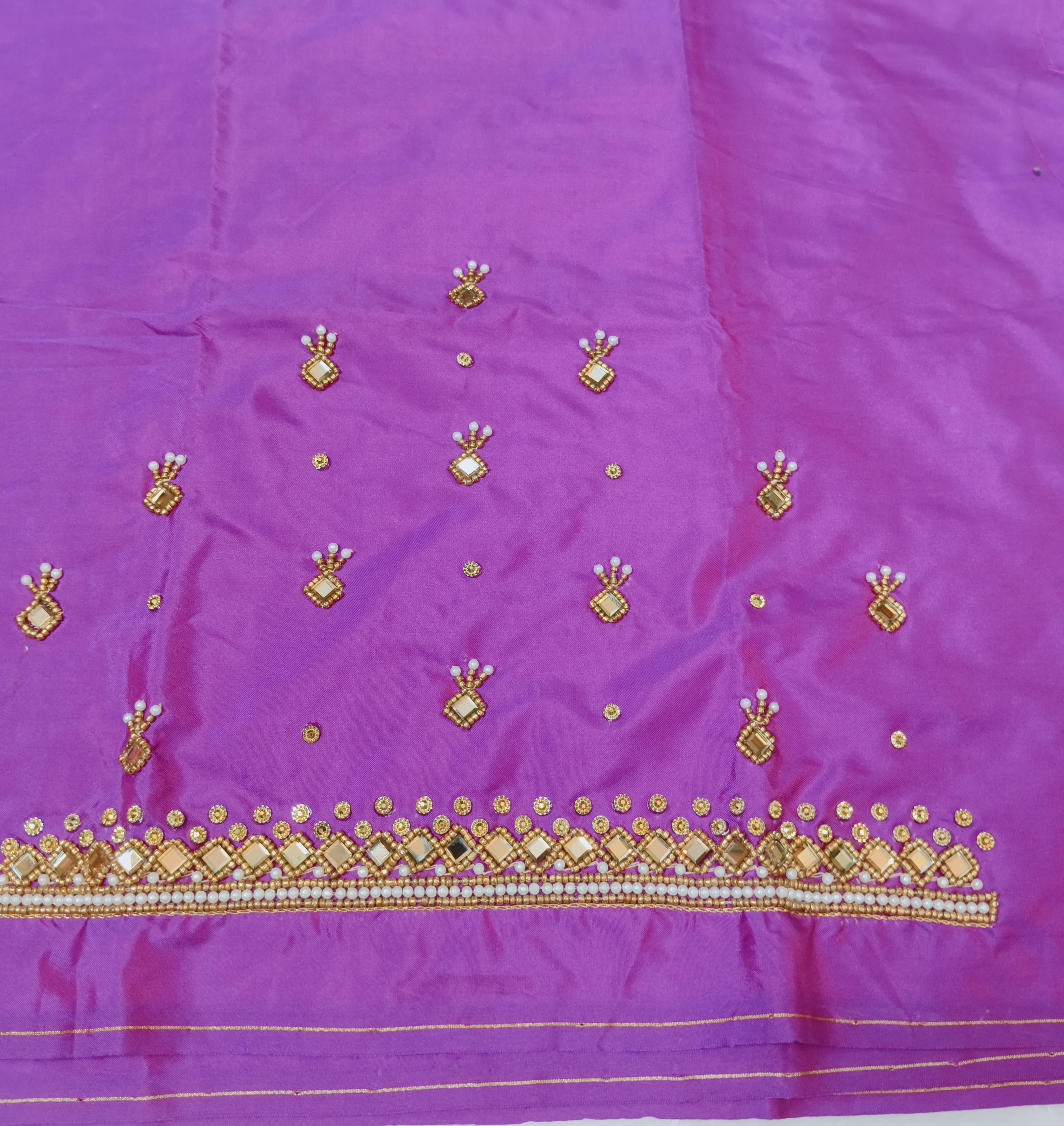 Purple classic Maggam Blouse