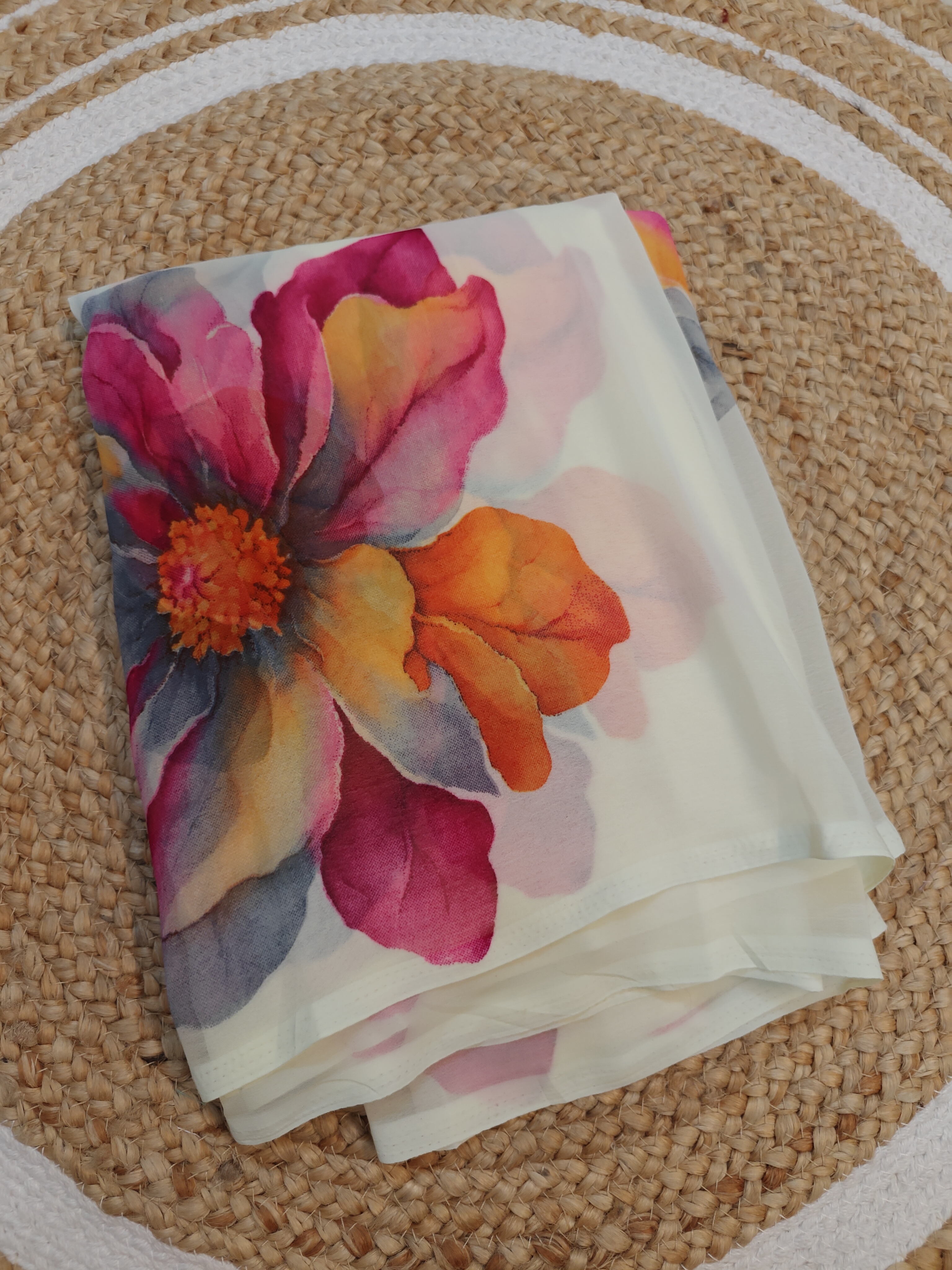Sunset Bloom Junnu Mukka Saree